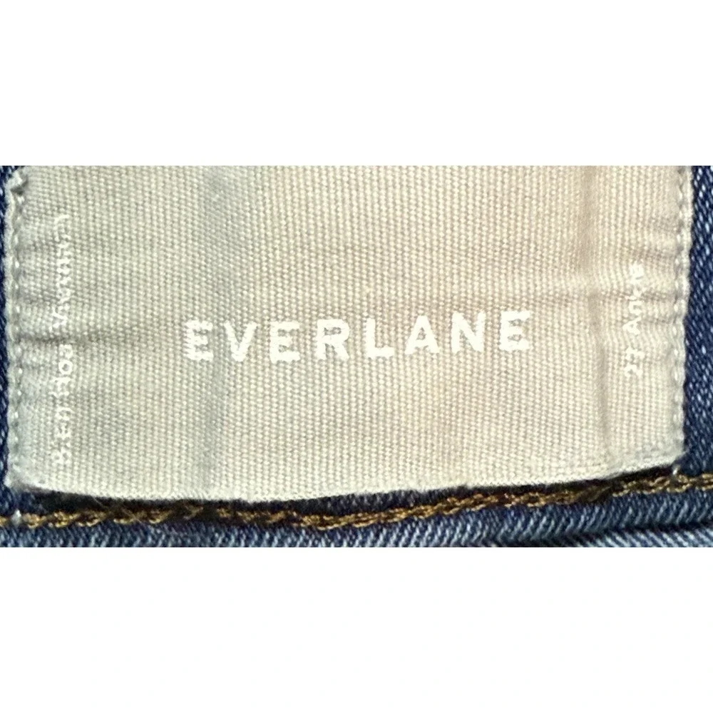 Everlane‎ Jeans Womens 27 Ankle Cotton Stretch Medium Wash Pockets Logo EUC